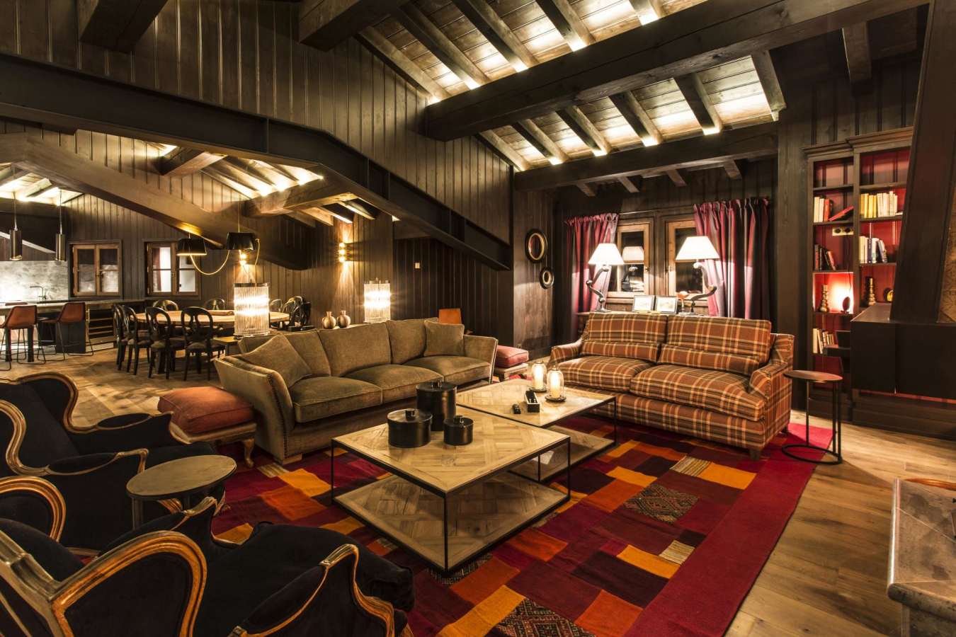 Living area, Chalet Ebene - La Mourra